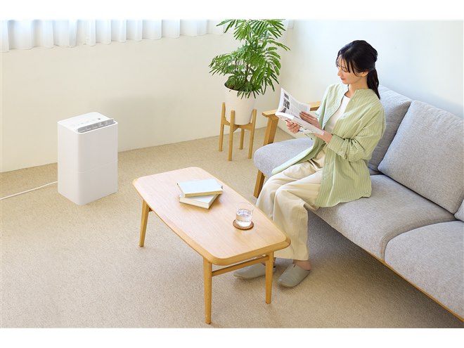 ツインバード、1台2役の空気清浄機能付き衣類乾燥除湿機「JS-E956W