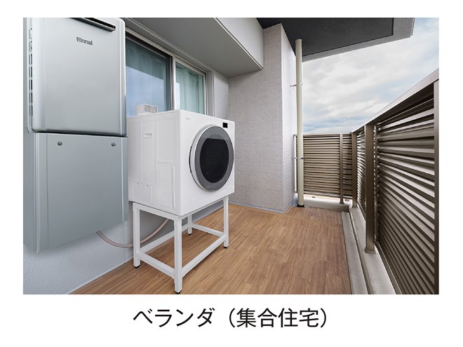 リンナイ、ベランダなどに設置可能な「乾太くんデラックスタイプ