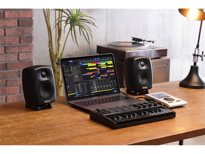 GENELEC ブラック スピーカー　2点セット ジェネレック、サブウーファー付属の2.1chスピーカーセット - AV