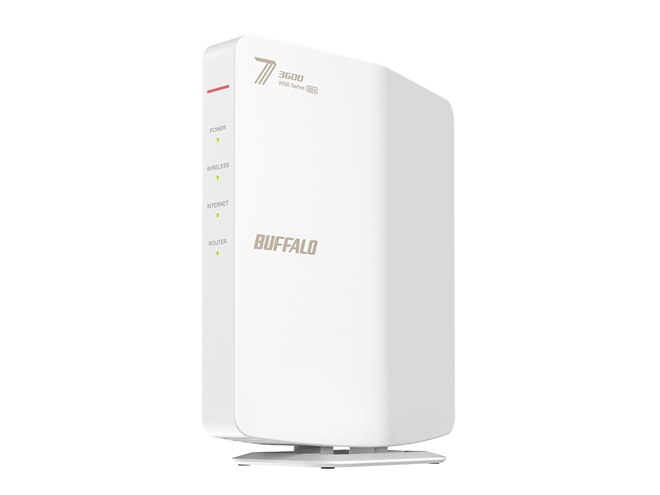Wi-Fi7対応　バッファロー　3600ルーター バッファロー、11529MbpsのWi-Fi 7に対応した無線LANルーター