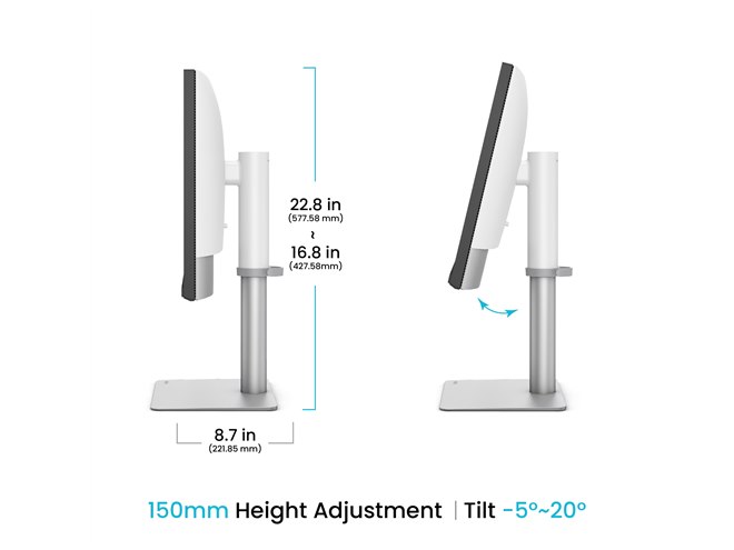 BenQ、5K解像度を採用したデザイナー向け27型ディスプレイ