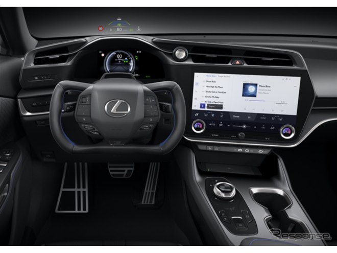 レクサス RZの「ステアバイワイヤ用ステアリングホイール」豊田合成が