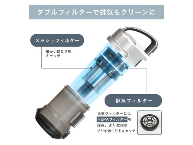 MAXZEN、クリーン排気と快適操作を両立するサイクロン式クリーナー