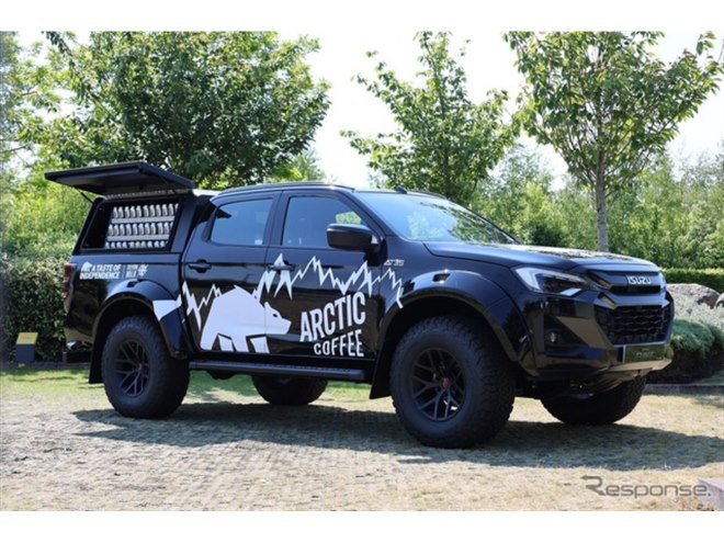 ISUZU D-MAX ピックアップ トラック 非売品 ディーラー いすゞのピックアップトラック『D-MAX』が移動式コーヒーショップに