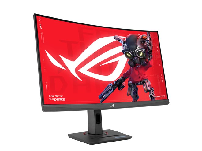 ASUS、27型/32型湾曲WQHDゲーミングモニター「ROG Strix