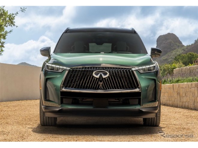 竹林グリル」採用で一新、インフィニティの中型SUV『QX60』改良新型を