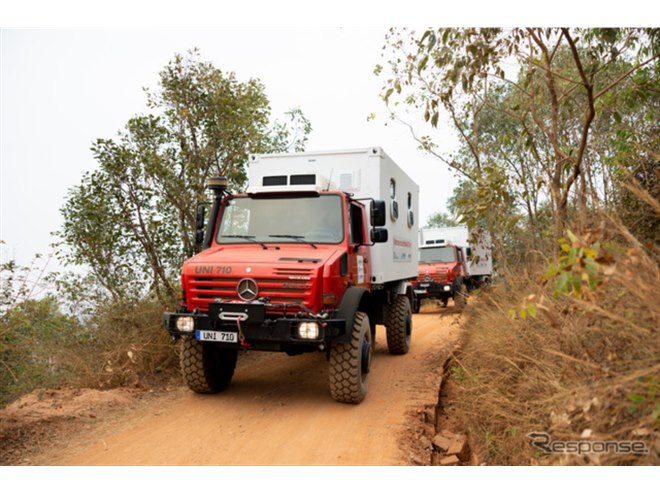 メルセデスベンツの万能車『ウニモグ』、移動診療所としてマダガスカル