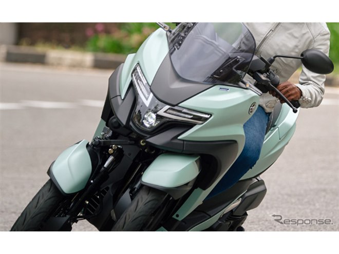 ヤマハの3輪スクーター『トリシティ125』が精悍フェイスに刷新！ 2025