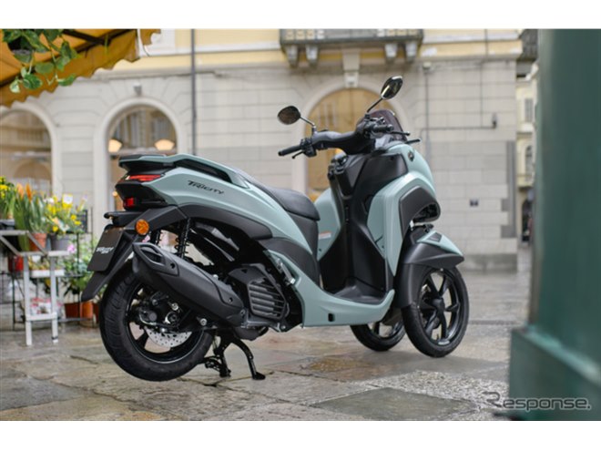 ヤマハの3輪スクーター『トリシティ125』が精悍フェイスに刷新！ 2025