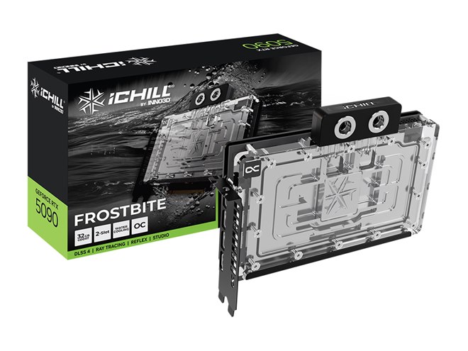 INNO3D RTX5090 iCHILL FROSTBITE 水冷ブロック INNO3D GEFORCE RTX™ 5090 ICHILL FROSTBITE | INNO3D