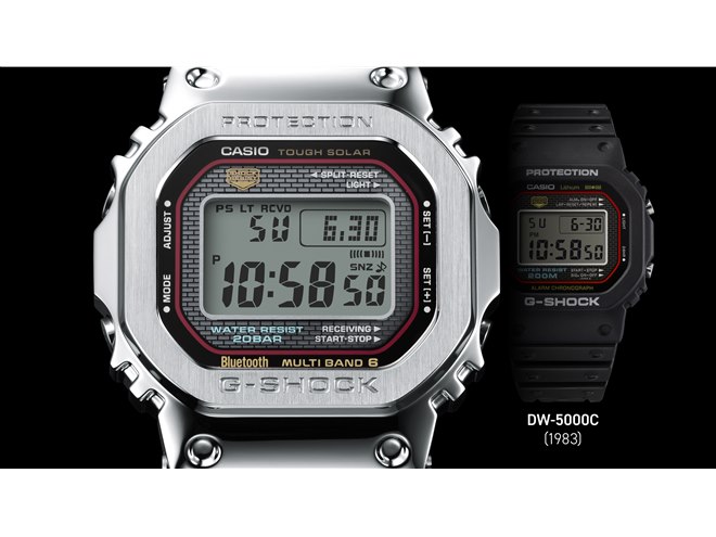 カシオ「G-SHOCK」、初号機のダイヤルカラーを受け継いだ