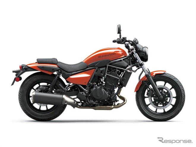 カワサキ　エリミネーター400 パールラヴァオレンジ　フェンダー（フロント） 赤色くるー！！」2026年モデルのカワサキ『エリミネーター』に熱