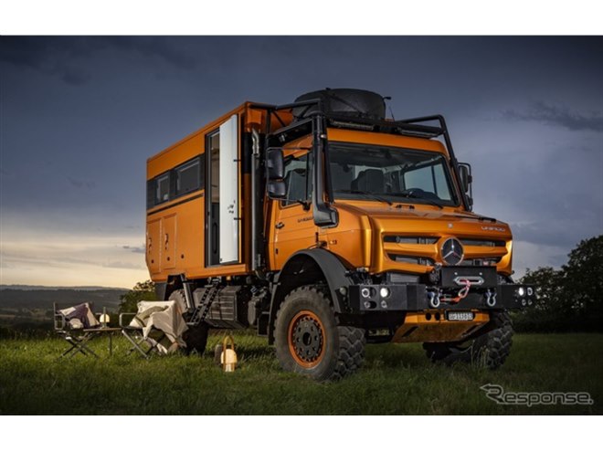 メルセデスベンツの万能車『ウニモグ』がキャンピングカーに
