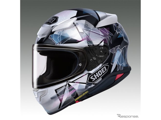 SHOEI Z-8オリガミ M B+COM 2023/11/29製造　　新品購入 SHOEIのピュアスポーツフルフェイス『Z-8』に新グラフィック