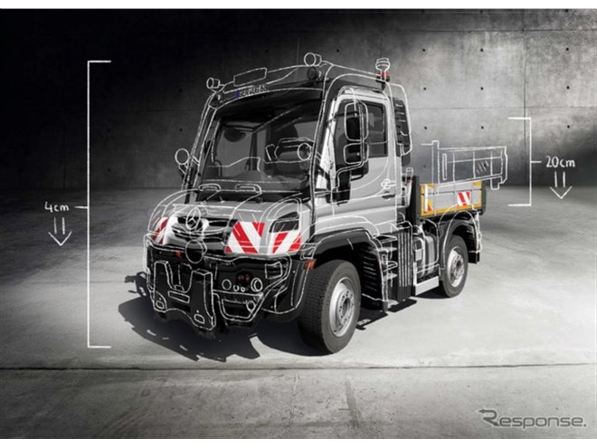 メルセデスベンツ『ウニモグ』、低床仕様登場…荷台高1200mm以下