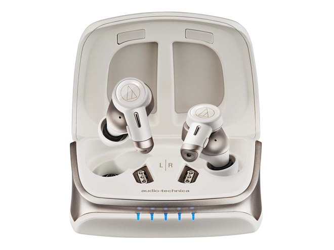 audio-technica  イヤホン　グレー audio-technica(オーディオテクニカ) 完全ワイヤレスイヤホン