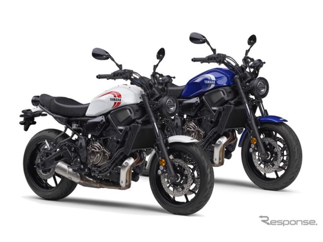 ヤマハのネオレトロ『XSR700』に新色登場！ 往年のマシン彷彿させる