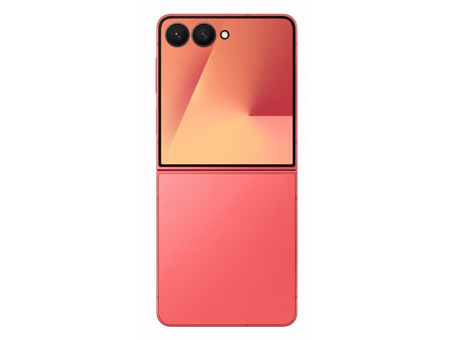 Galaxy スマートフォン本体 レッド サムスン、カバー画面がフルスクリーン化した縦折りスマホ