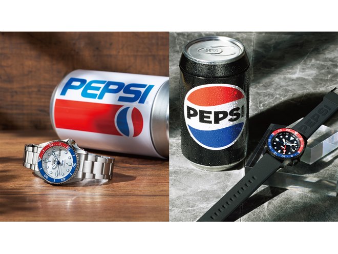交渉可SEIKO 5 Sports(海外型番)ペプシカラー セイコー 5スポーツ＞より、Pepsi®との初のコラボレーション限定
