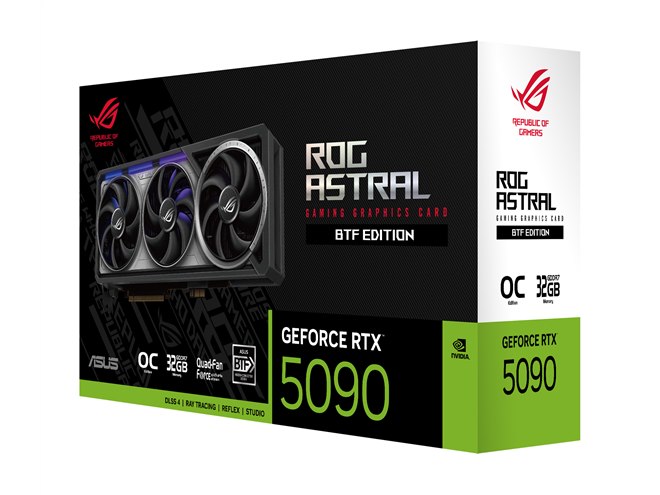 グラフィックボード・グラボ・ビデオカード ASUS ROG Astral GeForce RTX 5090 OC Amazon.com: ASUS ROG Astral GeForce RTX™ 5090 OC Edition
