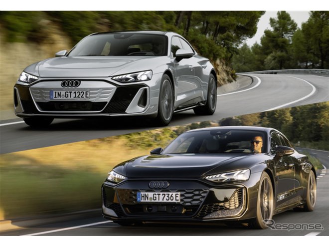 アウディ史上最強の680kW、『e-tron GT』改良新型を銀座と日本橋で先行