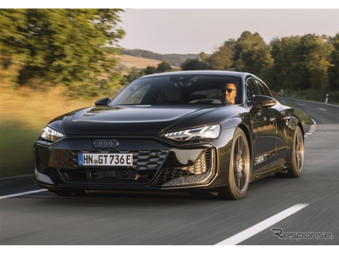 アウディ史上最強の680kW、『e-tron GT』改良新型を銀座と日本橋で先行