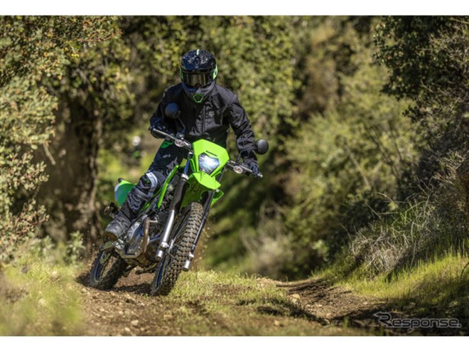 カワサキの定番オフ車『KLX230』が2026年モデルに、目玉は新カラー