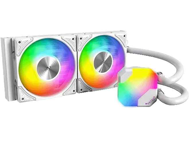 プ*a様 MONTECH 240mm 水冷クーラー ホワイト MONTECHの安価な水冷CPUクーラー「HyperFlow Silent」が4種類