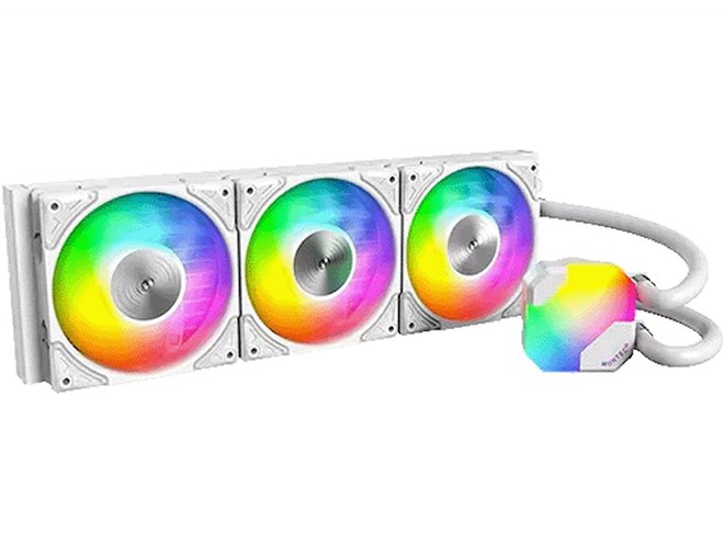 【未使用品】MONTECH 360mm簡易水冷 MONTECH、静音性を重視した水冷クーラー「HyperFlow SILENT