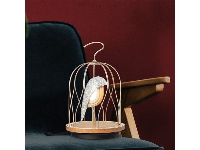 DAQICONCEPT、環境光を照らすおしゃれな鳥かご風Bluetoothスピーカー