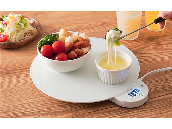 サンコー、最後のひとくちまで温かい保温プレート「フードウォーマー