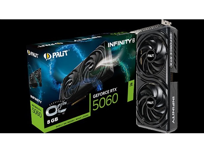 グラフィックボード・グラボ・ビデオカード Palit GeForceRTX 5060Ti Infinity 3 16GB Palit、「GeForce RTX 5060」を搭載したOC仕様のビデオカード