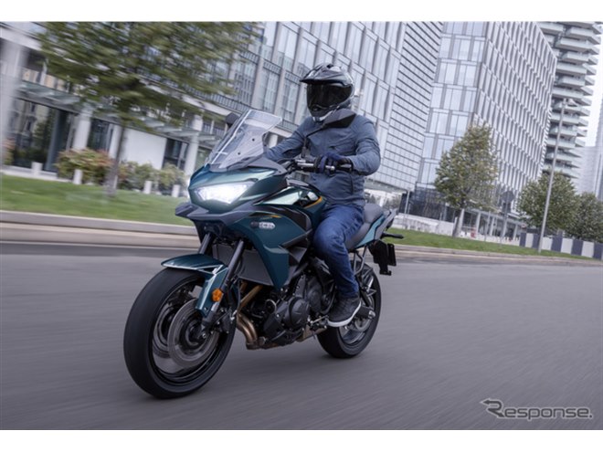 カワサキ『ヴェルシス650』、新カラー＆アプリ連携採用 価格は116万