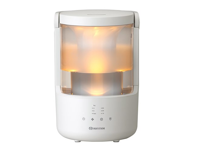 ［新品］加湿器　リズム リズム、“シルクのような霧とあかりを演出する”超音波式加湿器