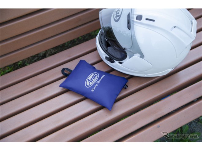 エコバッグにも使えるヘルメットバッグ！ アライ「ポケッタブル