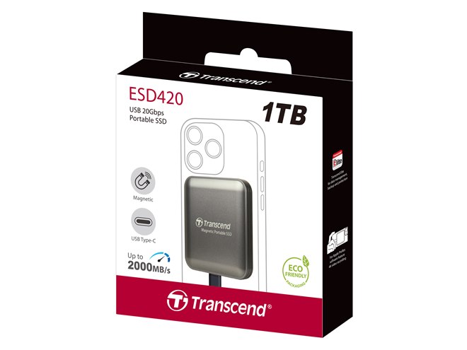 トランセンド、MagSafe対応のポータブルSSD「ESD420」 - 価格.com