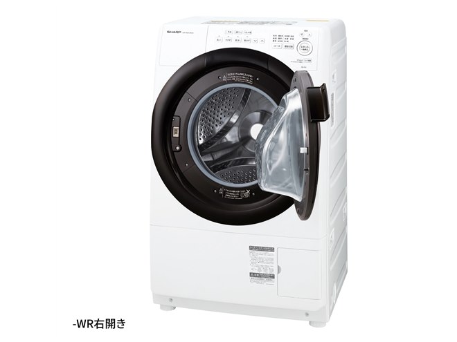 シャープ、ボディ幅598mmでひとり暮らしにも適したドラム式洗濯