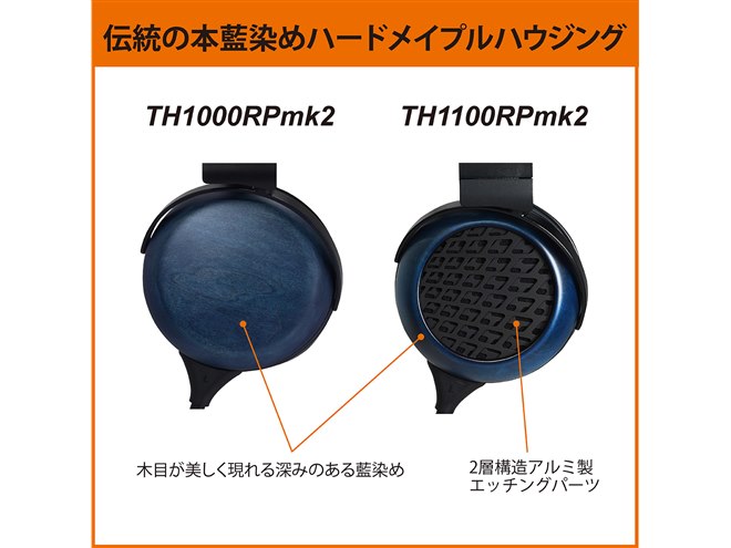 フォステクス、阿波藍染めのハウジングを採用したRPヘッドホン最上位