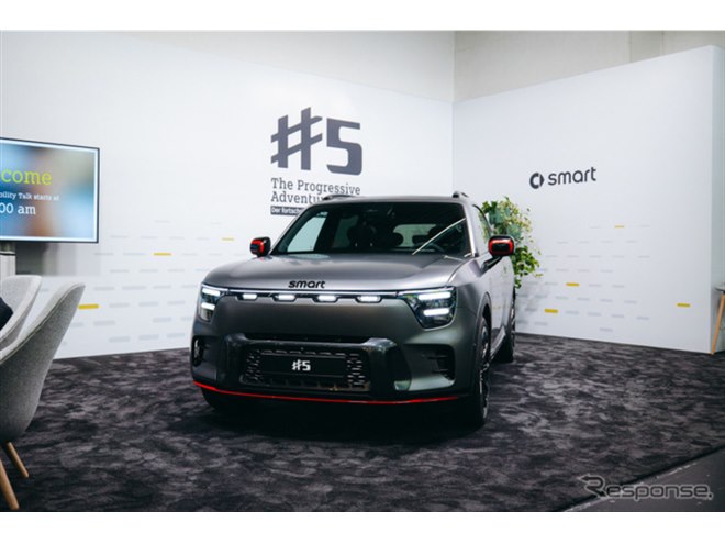 スマートの電動SUV『#3』、キース・ヘリングのアートカー世界初公開