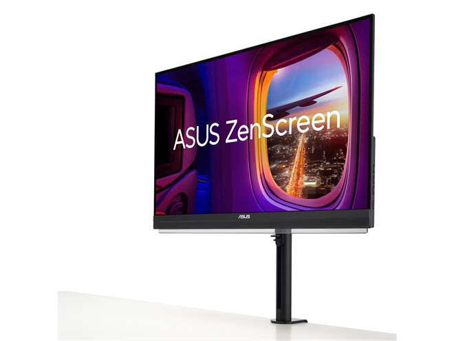 ASUS、3kg未満で持ち運び可能な27型ディスプレイ「ZenScreen MB27ACF