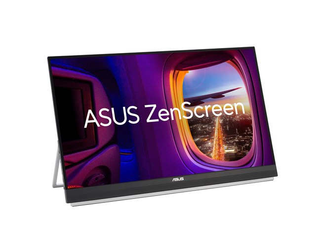 ASUS、3kg未満で持ち運び可能な27型ディスプレイ「ZenScreen