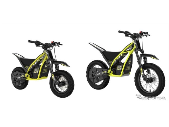 座って・立って2WAY、トライアンフからジュニアライダー向け電動オフ