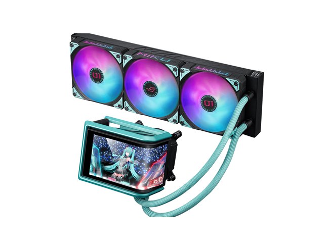 mo*　ASUS 初音ミク 限定コラボ 液晶搭載360簡易水冷 mo* ASUS 初音ミク 限定コラボ 液晶搭載360簡易水冷 新品未開封