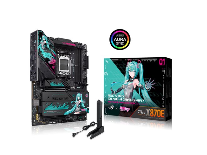 ASUS、初音ミクとコラボしたゲーミングコレクション「ROG × 初音