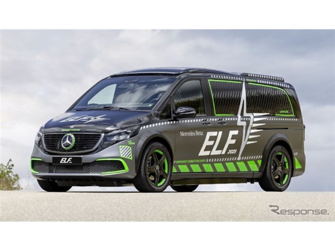 メルセデスベンツ『Vクラス』ベースの実験車両「ELF」、未来の充電技術 
