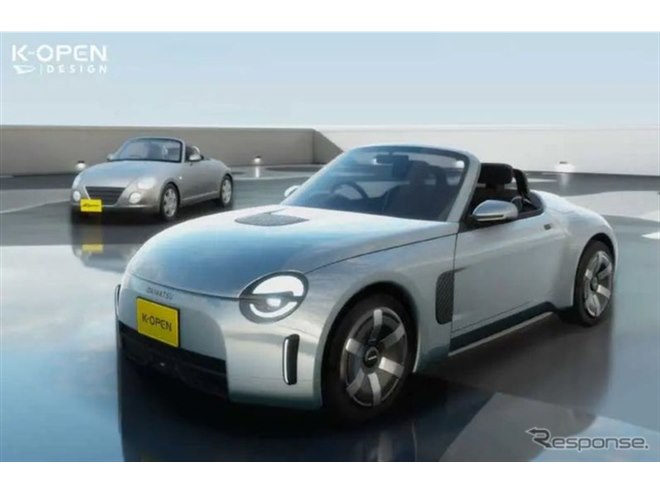 次期『コペン』はFR駆動に、ダイハツ「K-OPEN」初公開…ジャパン