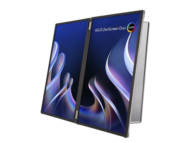 ASUS、2枚の14型有機ELパネルを搭載したポータブルモニター「ZenScreen