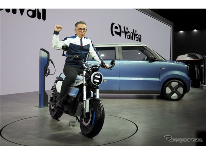 鈴木様 スズキ鈴木社長「ワクワクのアンサー！」…ジャパンモビリティショー