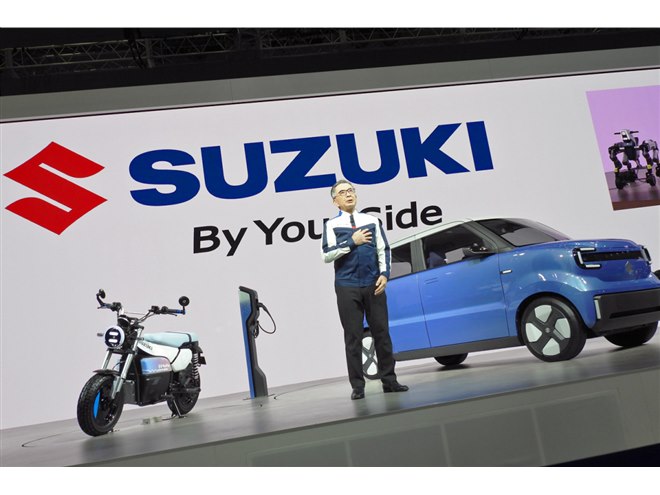 スズキが新型軽BEVや電動レジャーバイクのコンセプトモデルを出展