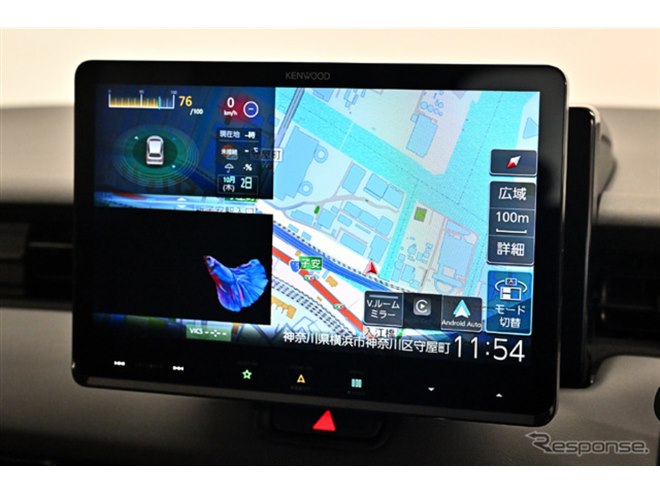 10V型フローティング“ダイヤモンドアレイディスプレイ”を搭載した